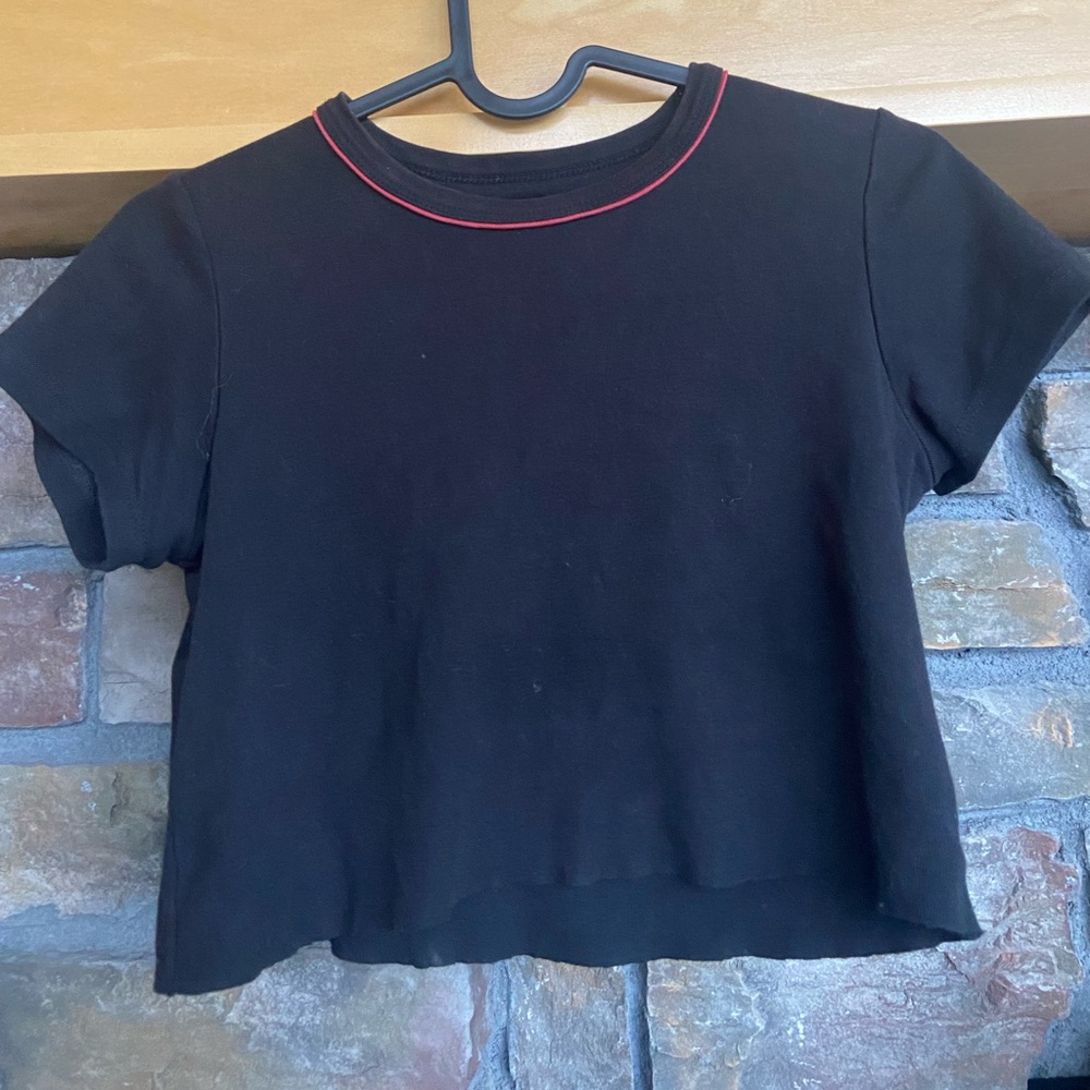 Brandy Melville/John Galt Black Crop Top